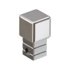 Ilcom Profilé Carrelage<Finition angulaire rectifiée PQS en acier inoxydable pour profils Argent poli - 12 mm x 12 mm