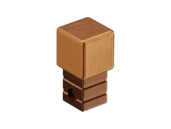 Ilcom Finition angulaire rectifiée PQS en acier inoxydable pour profils Cuivre satiné - 12 mm x 12 mm- Profilé Carrelage