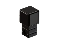 Ilcom Profilé Carrelage<Finition angulaire rectifiée PQS en acier inoxydable pour profils Noir poli - 10 mm x 10 mm