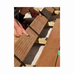 Jouplast Fixation invisible pour lame de terrasse en bois FIXEGO -- Outils Parquet Et Sol Stratifié