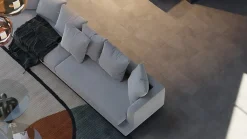 Samklic Dalle Et Lame Pvc<GAMME PRO - DALLE CLIPSABLE TRÈS HAUTE RÉSISTANCE AVEC SOUS-COUCHE INTEGREE. CIMENT TAUPE-Pack T5 (66m²)