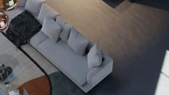 Samklic GAMME PRO - DALLE CLIPSABLE TRÈS HAUTE RÉSISTANCE AVEC SOUS-COUCHE INTEGREE. CIMENT FONCE-Pack T5 (66m²)- Dalle Et Lame Pvc