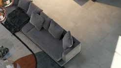 Samklic Dalle Et Lame Pvc<GAMME PRO - DALLE CLIPSABLE TRÈS HAUTE RÉSISTANCE AVEC SOUS-COUCHE INTEGREE. CIMENT BEIGE-Pack T4 (55m²)