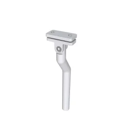 AICA Sanitaire Accessoire D'Escalier<Garde-corps - Pour intérieur et extérieur - Aluminium argenté - Avec 5 traverses et 1 main courante - 100cm - Fixation à plat