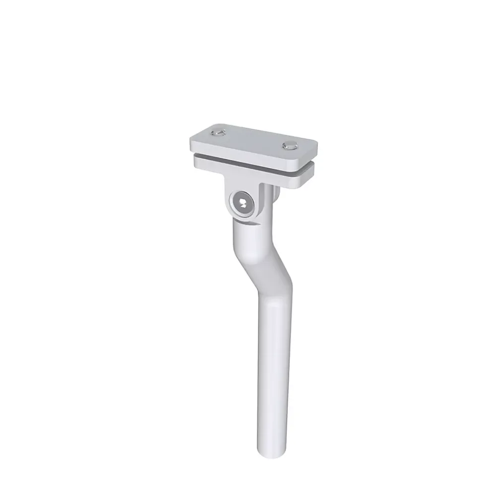 AICA Sanitaire Accessoire D'Escalier<Garde-corps - Pour intérieur et extérieur - Aluminium argenté - Avec 5 traverses et 1 main courante - 100cm - Fixation à plat