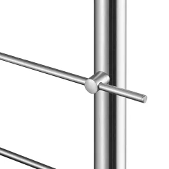 AICA Sanitaire Accessoire D'Escalier<Garde-corps avec main courante, 180cm, en acier inoxydable 304, garde-corps avec 3 traverses, pour intérieur et extérieur