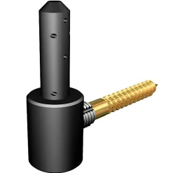 Afbat Gond à visser pvc Ø14 mm noir et doré- Volet Battant