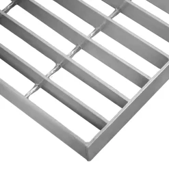 MonsterShop Grille caillebotis en Acier Galvanisé - 500mm x 500mm- Accessoire D'Escalier