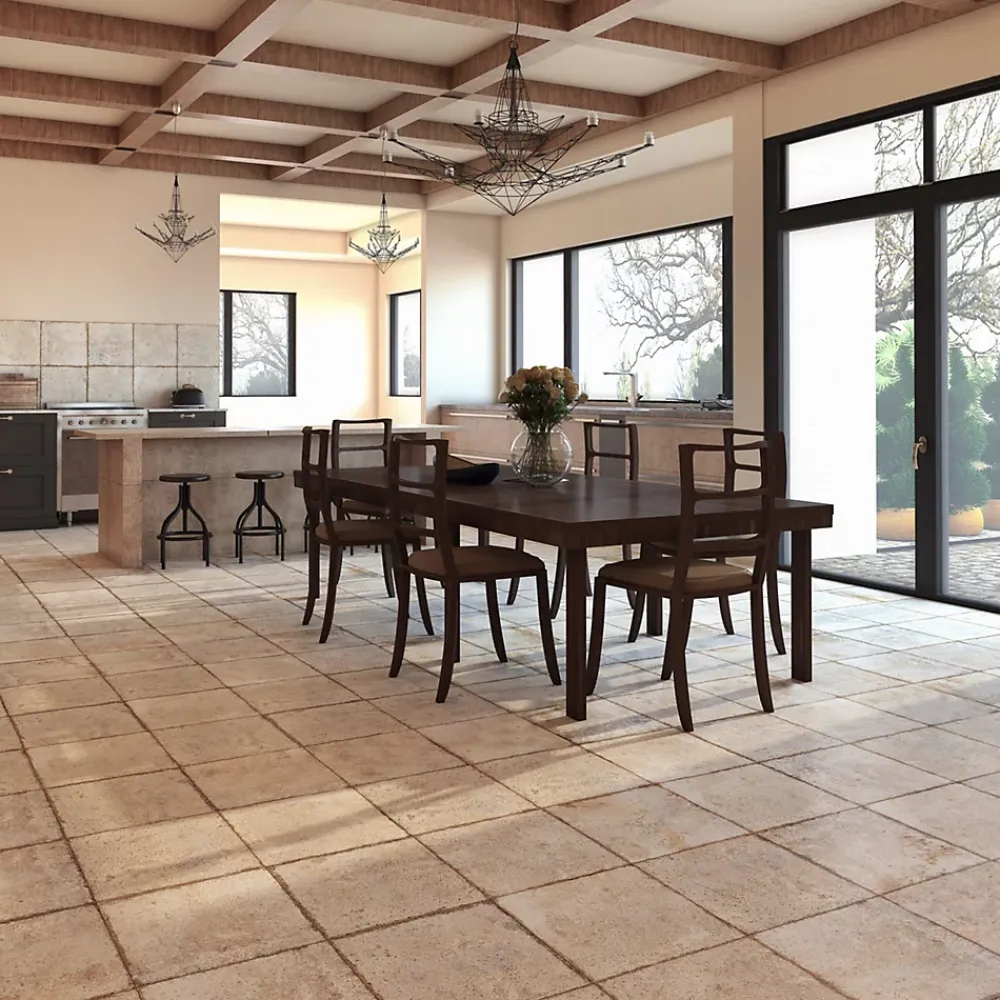 Lux Mosaic Carrelage Extérieur Et Terrasse<Grès Cérame Premium Format 33x33 Intérieur/Extérieur Loire Carré Effet Pierre