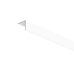 GoodHome Accessoire Pour Fenêtre<Habillage en L pour fenêtre et porte fenêtre alu blanc 35 x 35 mm