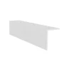 GoodHome Habillage en L pour fenêtre et porte fenêtre pvc blanc 40 x 30 mm- Accessoire Pour Fenêtre|Accessoire Pour Porte-Fenêtre
