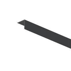 GoodHome Accessoire Pour Fenêtre<Habillage en L pour fenêtre alu gris 3,5 x 3,5 cm
