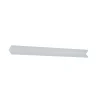GoodHome Habillage pour fenêtre et baie coulissante alu blanc 35 x 35 mm- Accessoire Pour Fenêtre