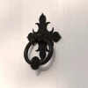 GoodHome Heurtoir de porte extérieur Kilhog noir H.170 mm x l.140 mm- Poignée De Porte Extérieure