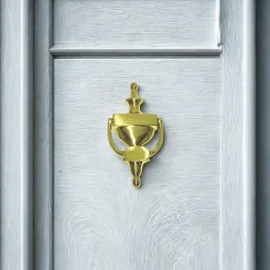 Secury-T Poignée De Porte Extérieure<Heurtoir de porte laiton poli 200X95 mm