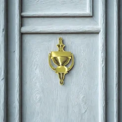 Secury-T Poignée De Porte Extérieure<Heurtoir de porte laiton poli 200X95 mm