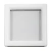GoodHome Hublot pour porte de garage carré en PVC blanc l.29 x H.29 cm- Accessoire Pour Porte De Garage