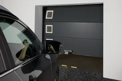 GoodHome Hublot pour porte de garage carré en PVC blanc l.29 x H.29 cm- Accessoire Pour Porte De Garage