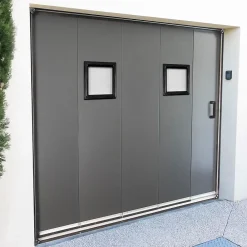 GoodHome Accessoire Pour Porte De Garage<Hublot pour porte de garage carré en PVC noir l.29 x H.29 cm