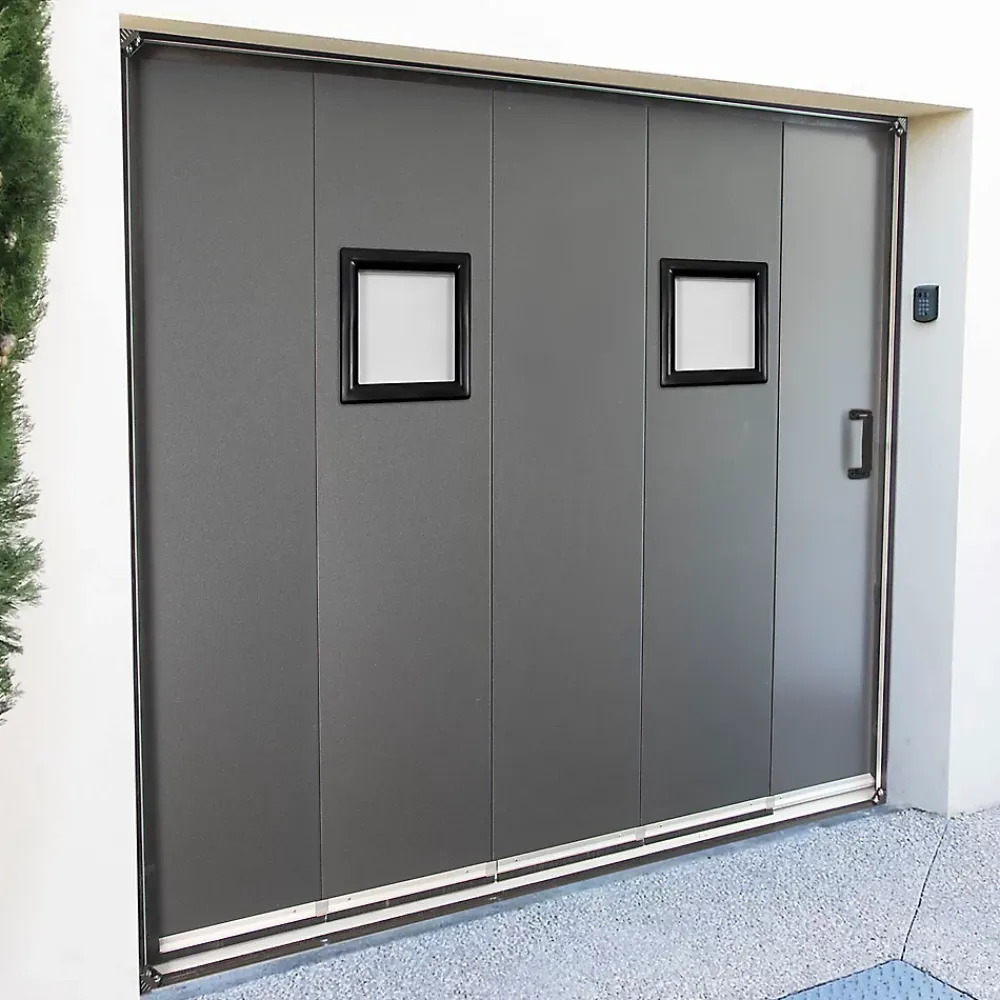 GoodHome Accessoire Pour Porte De Garage<Hublot pour porte de garage carré en PVC noir l.29 x H.29 cm