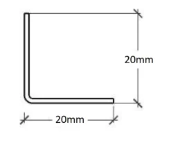 Ilcom Profilé Carrelage<Profilé décoratif Li Angle intérieur en acier inoxydable Cuivre satiné - 20 mm x 2700 mm x 0,65 ep.