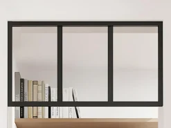 Vente-unique Verrière<Imposte atelier en aluminium thermolaqué - L73 x H40 cm - Noir - BAYVIEW