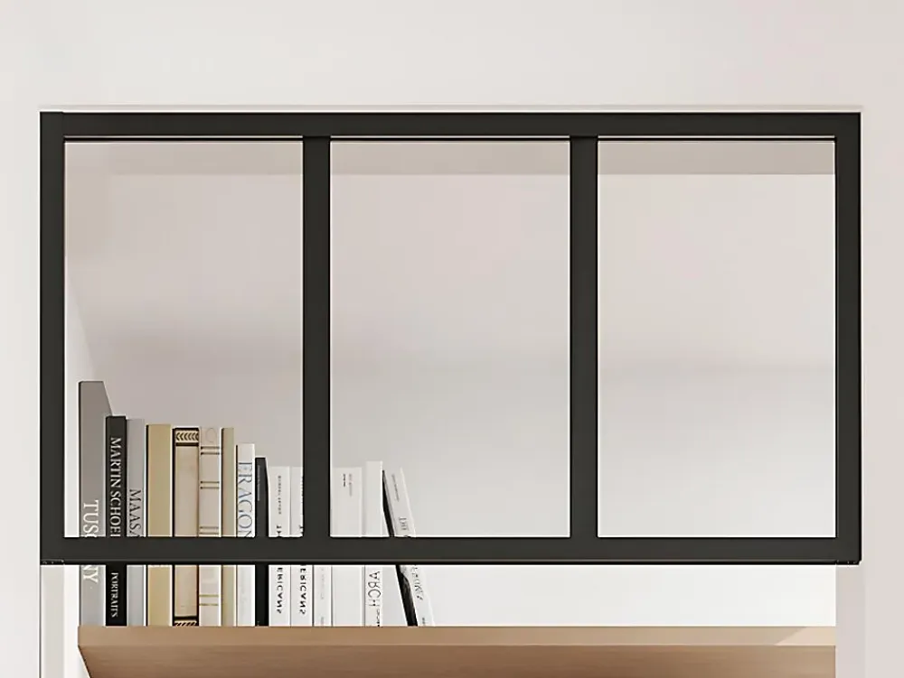 Vente-unique Verrière<Imposte atelier en aluminium thermolaqué - L73 x H40 cm - Noir - BAYVIEW