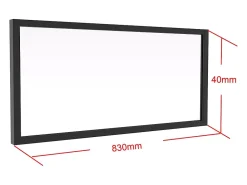 Vente-unique Verrière<Imposte atelier en aluminium thermolaqué - L83 x H40 cm - Noir - SENECA