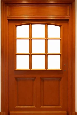 Gd Menuiseries Imposte Plein Bois Dormant Standard 20x90- Porte D'Entrée