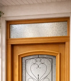 Gd Menuiseries Porte D'Entrée<Imposte Reglable En Bois Exotique Largeur 80 Dormant Tradition