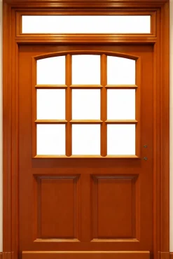 Gd Menuiseries Porte D'Entrée<Imposte Reglable En Bois Exotique Largeur 80 Dormant Tradition