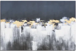 Mauro Ferretti Panneau Tasseau Bois<Impression sur toile abstraite multicolore cm 80x3x120