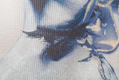 Mauro Ferretti Impression sur toile avec applications multicolores cm 80x3,8x120- Panneau Tasseau Bois