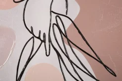 Mauro Ferretti Impression sur toile femme multicolore cm 80x2,8x80- Panneau Tasseau Bois