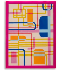 Mauro Ferretti Impression sur toile laquée avec cadre acrylique cm 60x3,3x80- Panneau Tasseau Bois