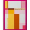Mauro Ferretti Impression sur toile laquée avec cadre acrylique cm 60x3,3x80- Panneau Tasseau Bois