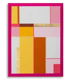 Mauro Ferretti Impression sur toile laquée avec cadre acrylique cm 60x3,3x80- Panneau Tasseau Bois