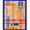 Mauro Ferretti Impression sur toile laquée avec cadre acrylique cm 60x3,3x80- Panneau Tasseau Bois