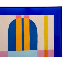 Mauro Ferretti Impression sur toile laquée avec cadre acrylique cm 60x3,3x80- Panneau Tasseau Bois