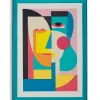 Mauro Ferretti Impression sur toile laquée avec cadre acrylique cm 50x3,3x70- Panneau Tasseau Bois