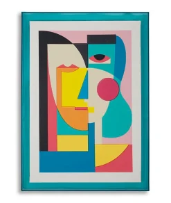Mauro Ferretti Impression sur toile laquée avec cadre acrylique cm 50x3,3x70- Panneau Tasseau Bois