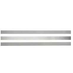 GoodHome Insert inox adhésif 410 x 20 mm- Accessoire Pour Porte De Garage