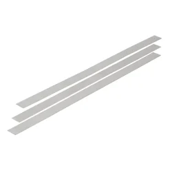 GoodHome Insert inox adhésif 410 x 20 mm- Accessoire Pour Porte De Garage