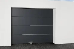 GoodHome Insert inox adhésif 410 x 20 mm- Accessoire Pour Porte De Garage
