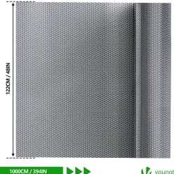 Vounot Accessoire Pour Fenêtre<Isolant thermique a bulle double couche aluminium radiateur reflecteur 1.22x10m