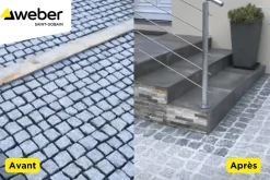 Weber Saint-Gobain Joint extra large terrasse gris perle Weber 25kg- Joint Carrelage Sol