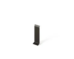 Ilcom Joint FI en acier inoxydable pour plinthe Noir mat - 100mm x 30mm x 12mm- Plinthe Pour Parquet Et Stratifié