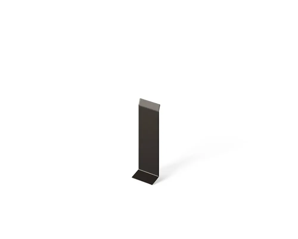 Ilcom Joint FI en acier inoxydable pour plinthe Noir mat - 100mm x 30mm x 12mm- Plinthe Pour Parquet Et Stratifié