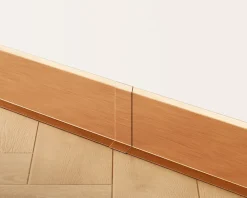 Ilcom Joint FI en acier inoxydable pour plinthe Cuivre satiné - 60mm x 30mm x 12mm- Plinthe Pour Parquet Et Stratifié