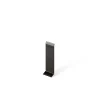 Ilcom Joint FI en acier inoxydable pour plinthe Noir poli - 100mm x 30mm x 12mm- Plinthe Pour Parquet Et Stratifié